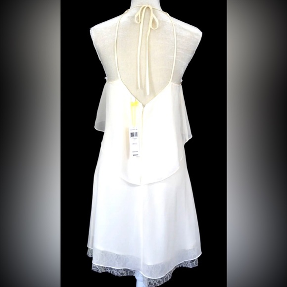 NEW BCBG Generation OFF WHITE bare shoulders  Lace dress Fully lined Sz 4,NWT - Picture 2 of 8